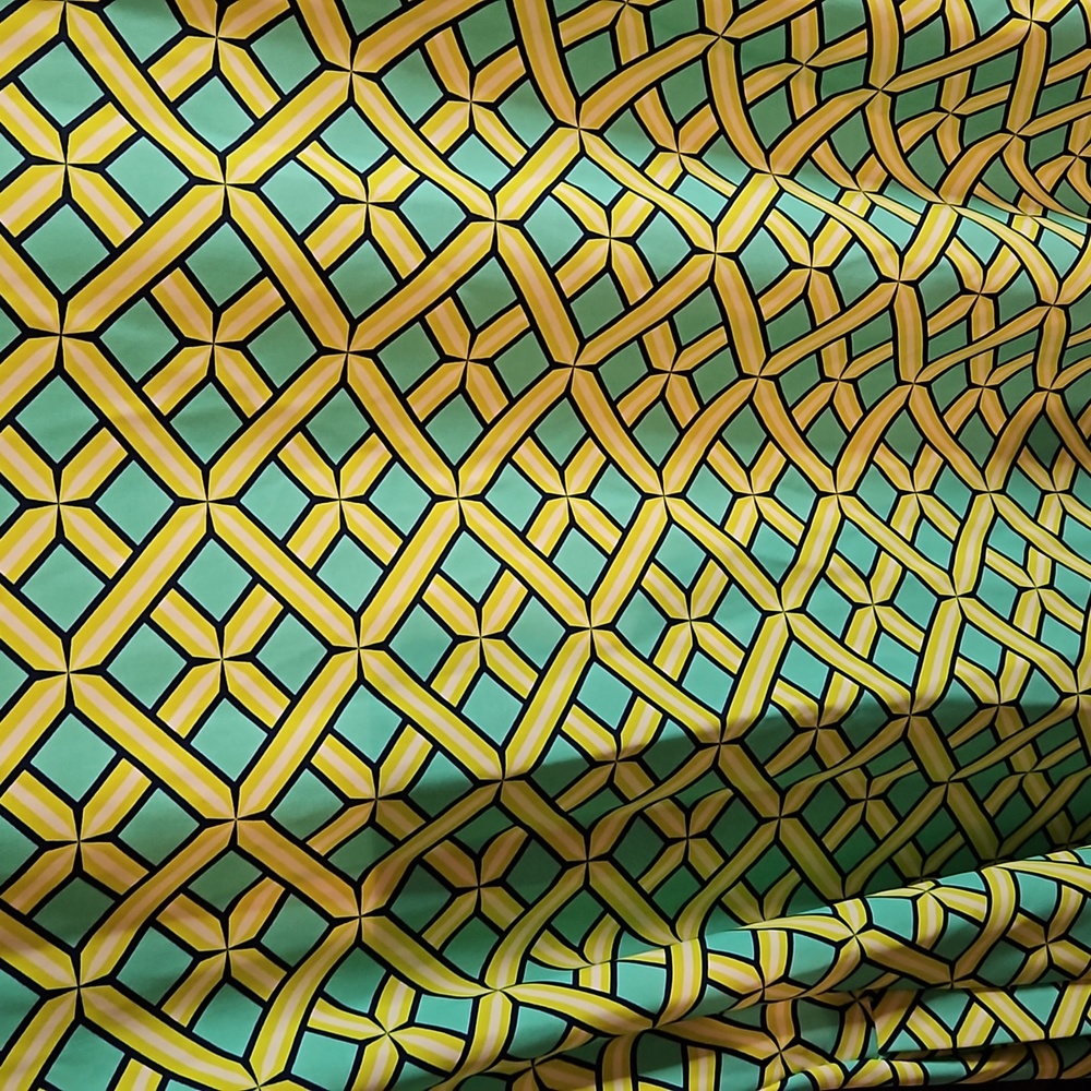 All For Color Citrus Grove Pattern Rich Half Slee… - image 5